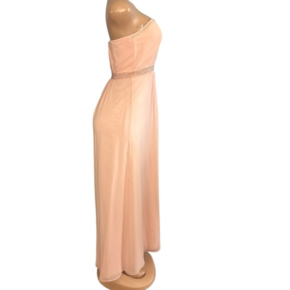 Ted Baker Pastel Pink Silk Strapless Gown - Picture 4 of 9
